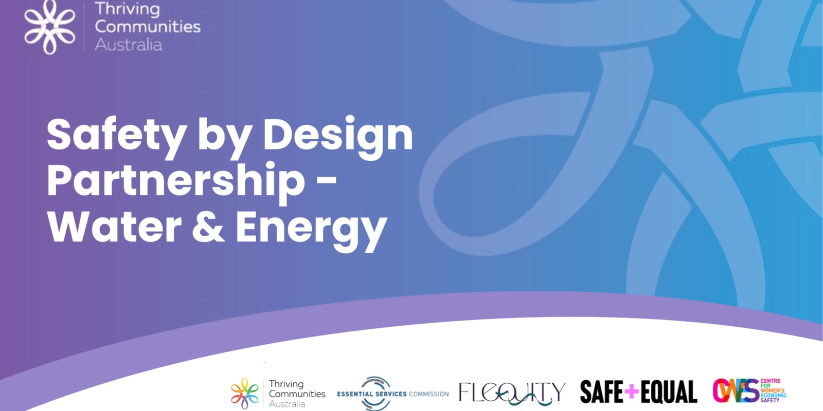 Banner image for Safety by Design Partnership | Water & Energy - Industry Workshop (Online)