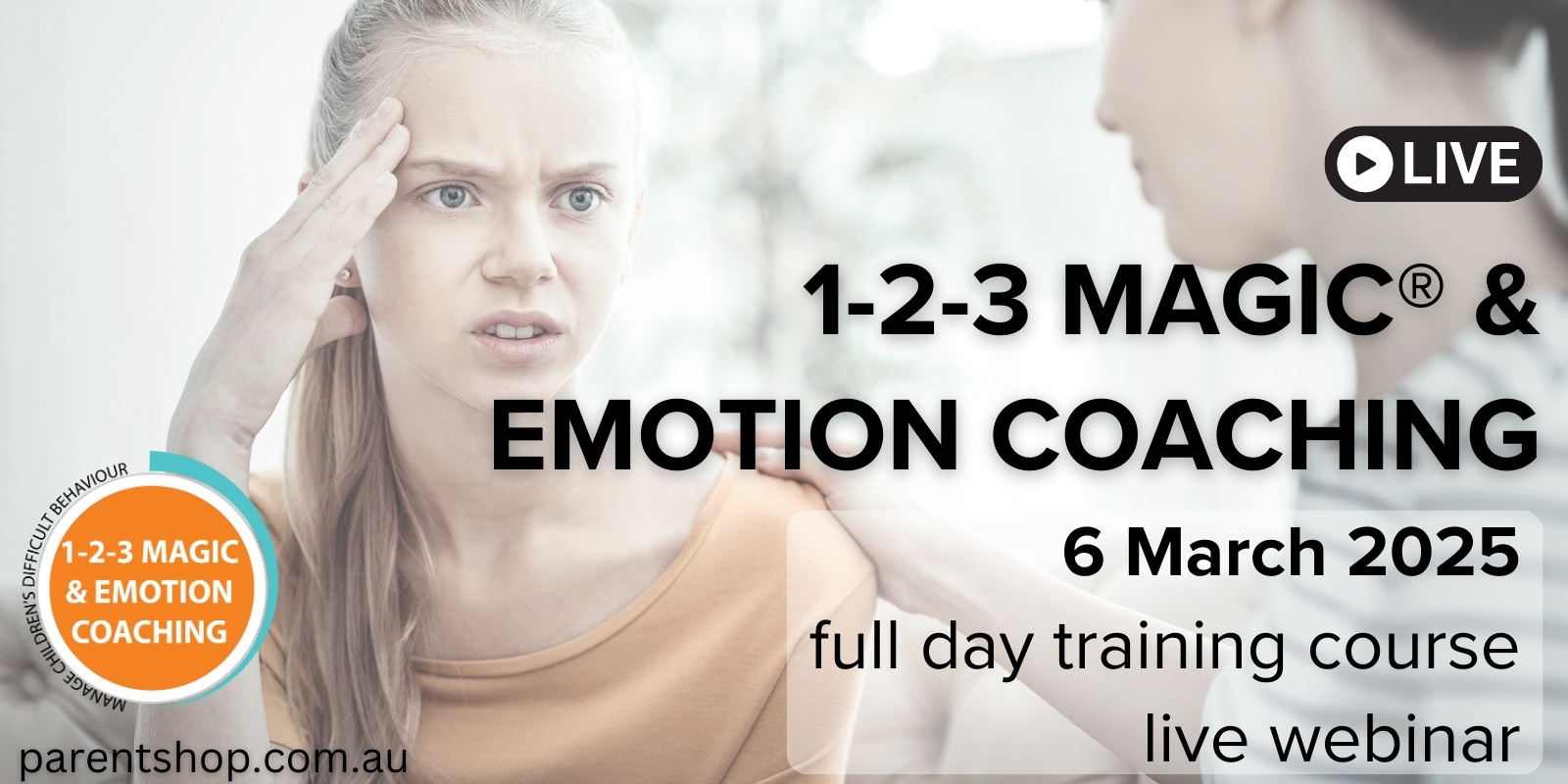 Banner image for 1-2-3 Magic® & Emotion Coaching