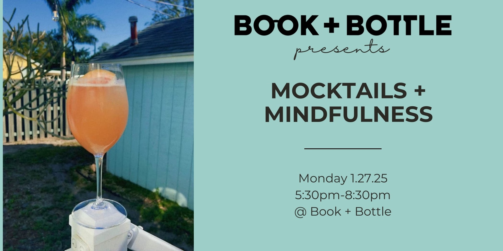 Banner image for Mocktails + Mindfulness with Mary Kate!