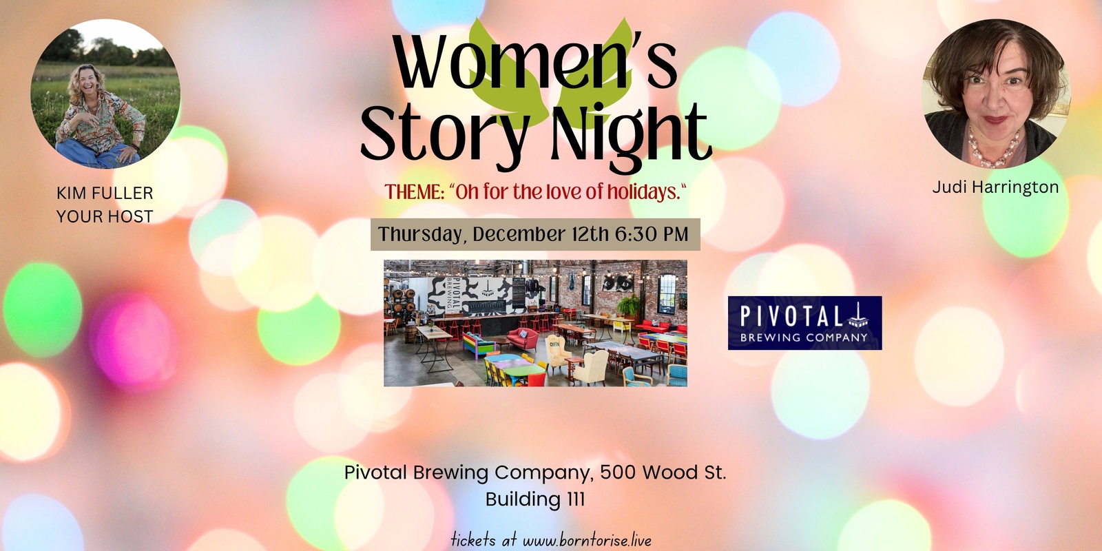 Banner image for Born to Rise Women's Story night 12/12/24