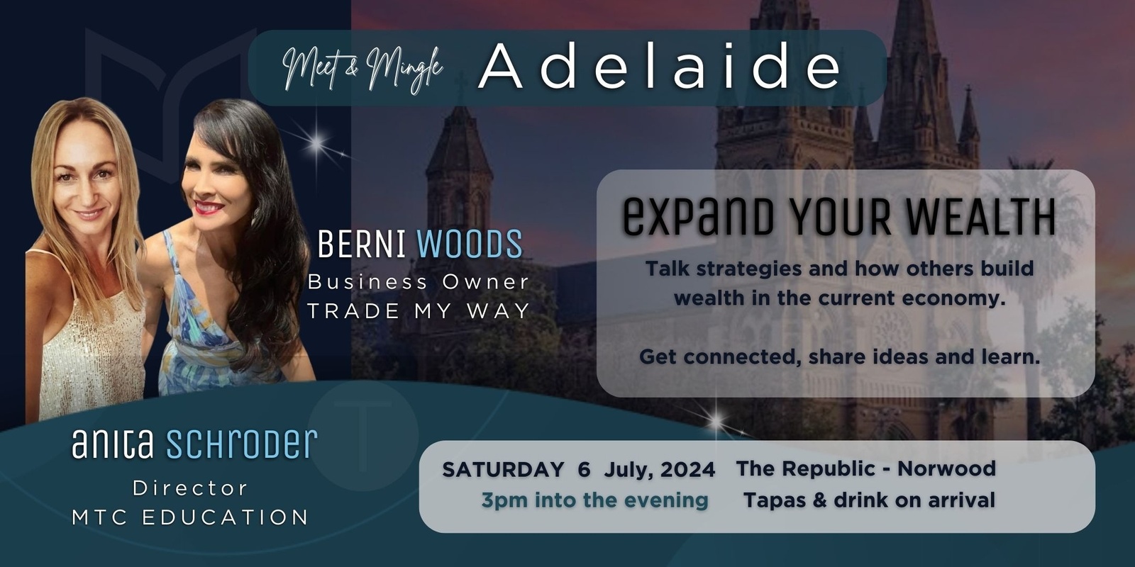 Banner image for Expand Your Wealth: Exclusive Insider Strategies with Anita + Berni