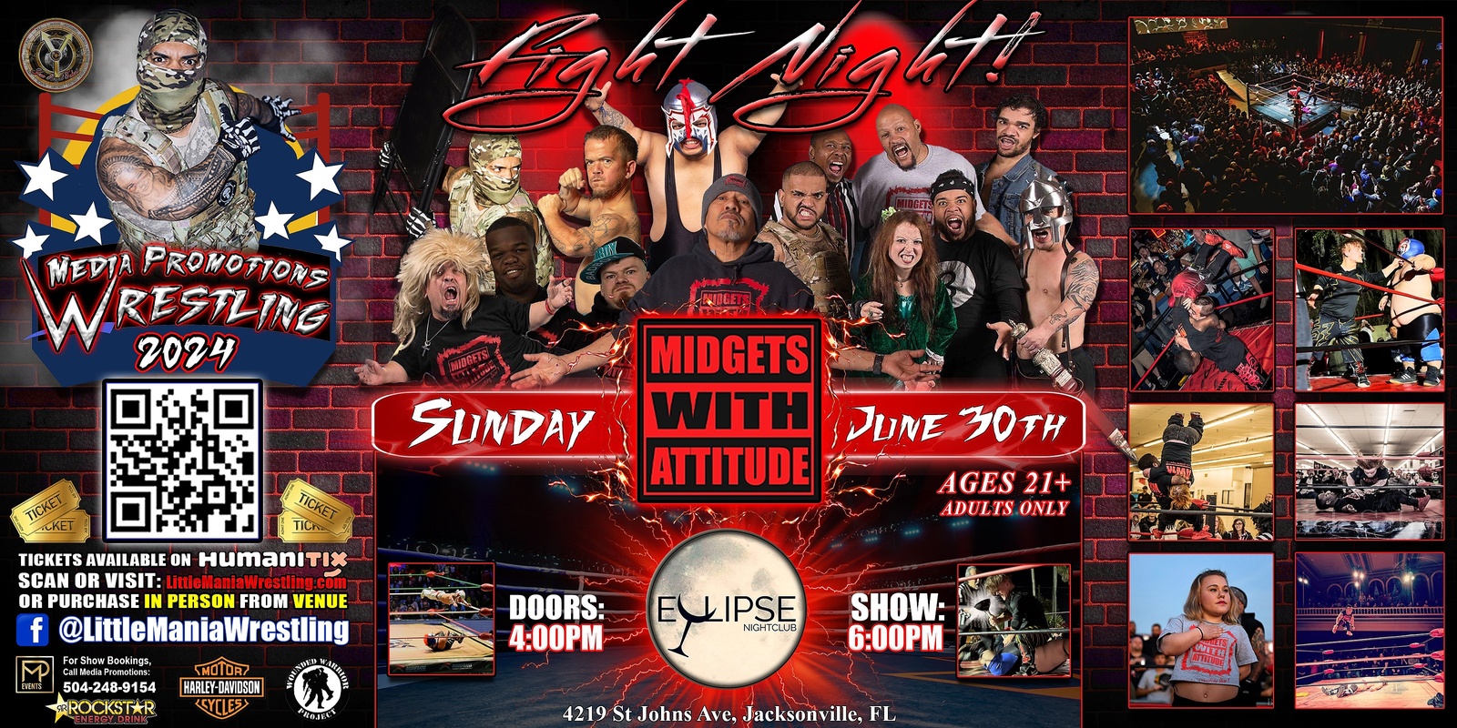Banner image for Jacksonville, FL - Midgets With Attitude: Fight Night - Micro Agression!