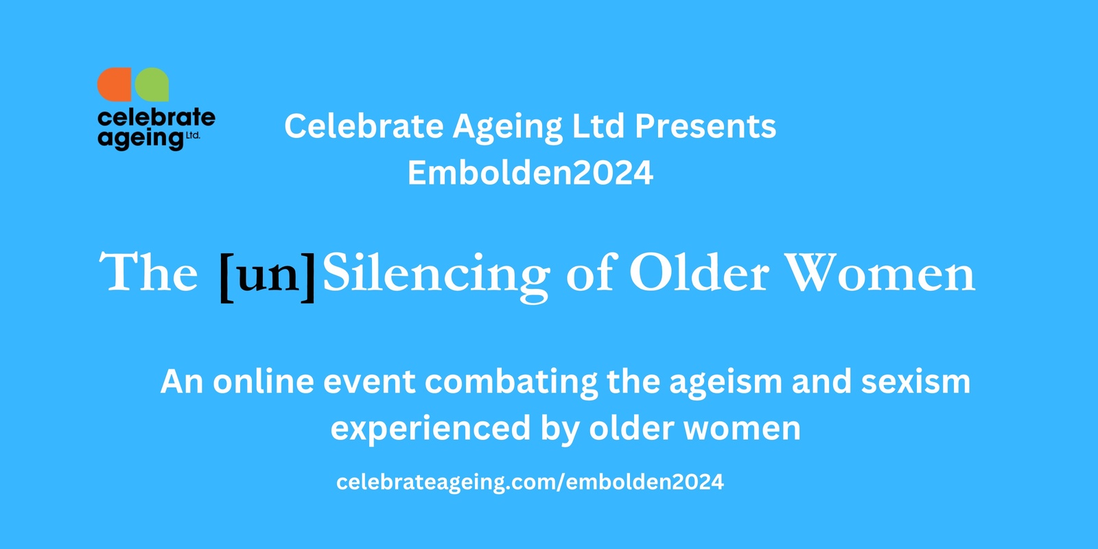 Banner image for Embolden 2024: The [un]Silencing of Older Women