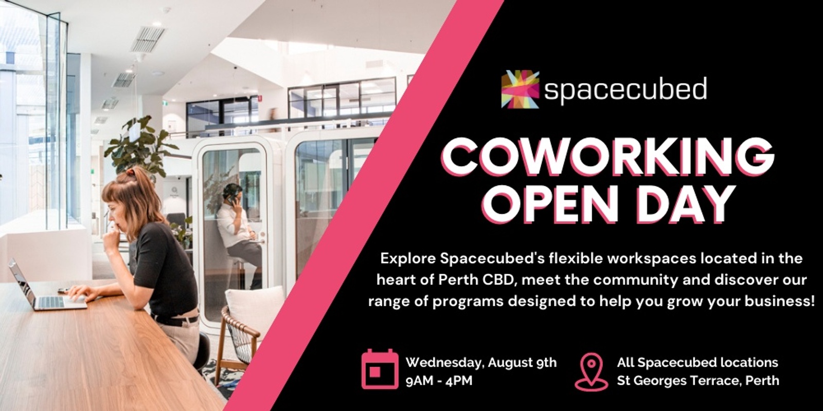 Banner image for Spacecubed's Coworking Open Day, Perth
