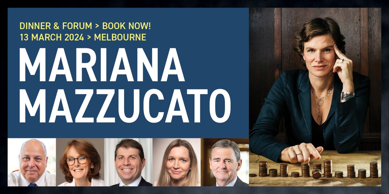 Banner image for Mariana Mazzucato - The Mission-Led Australia Tour - Melbourne Forum & Dinner