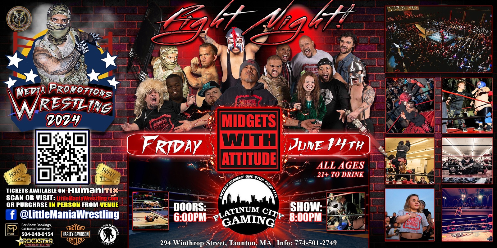 Banner image for Taunton, MA - Midgets With Attitude: Fight Night - Micro Aggression!