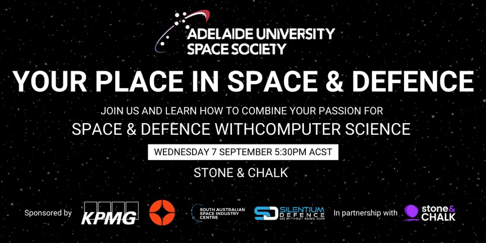 Banner image for Find your place in Space & Defence 🌟Calling all Computer Scientists & Software Engineers🌟