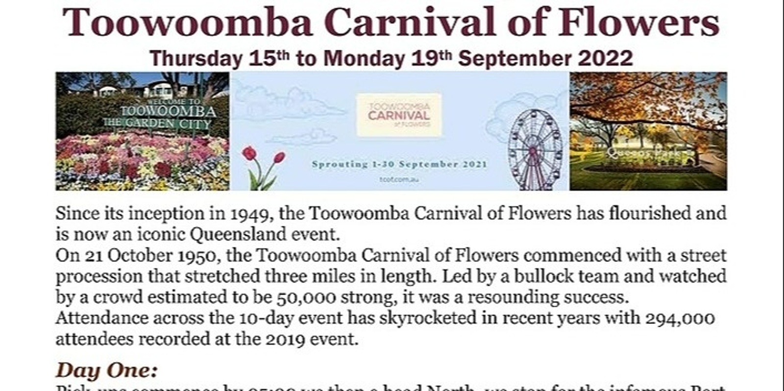 Banner image for Toowoomba Carnival of Flowers