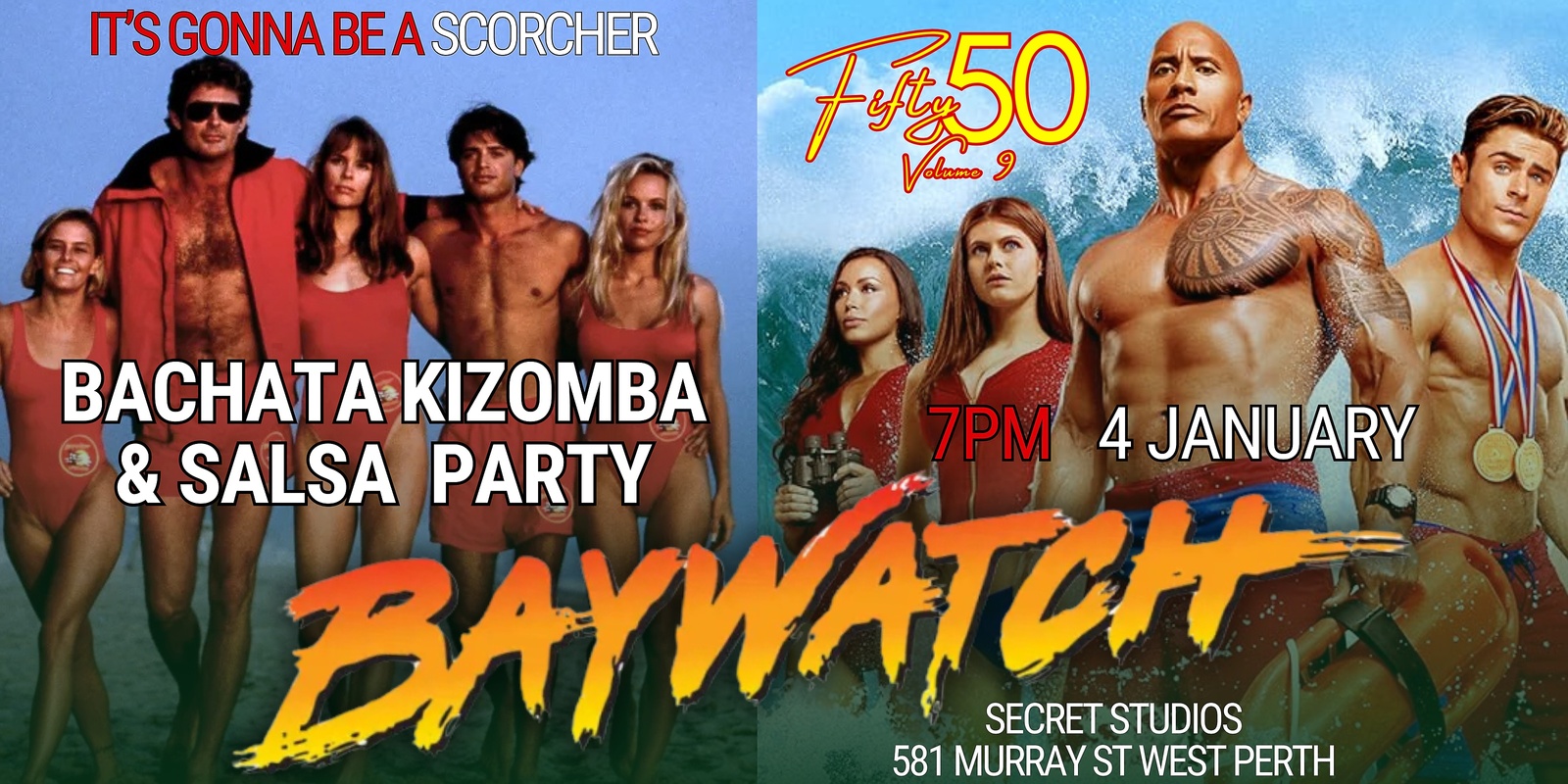 Banner image for Fifty50 Volume 9 - The Baywatch Party - 4 January 2025