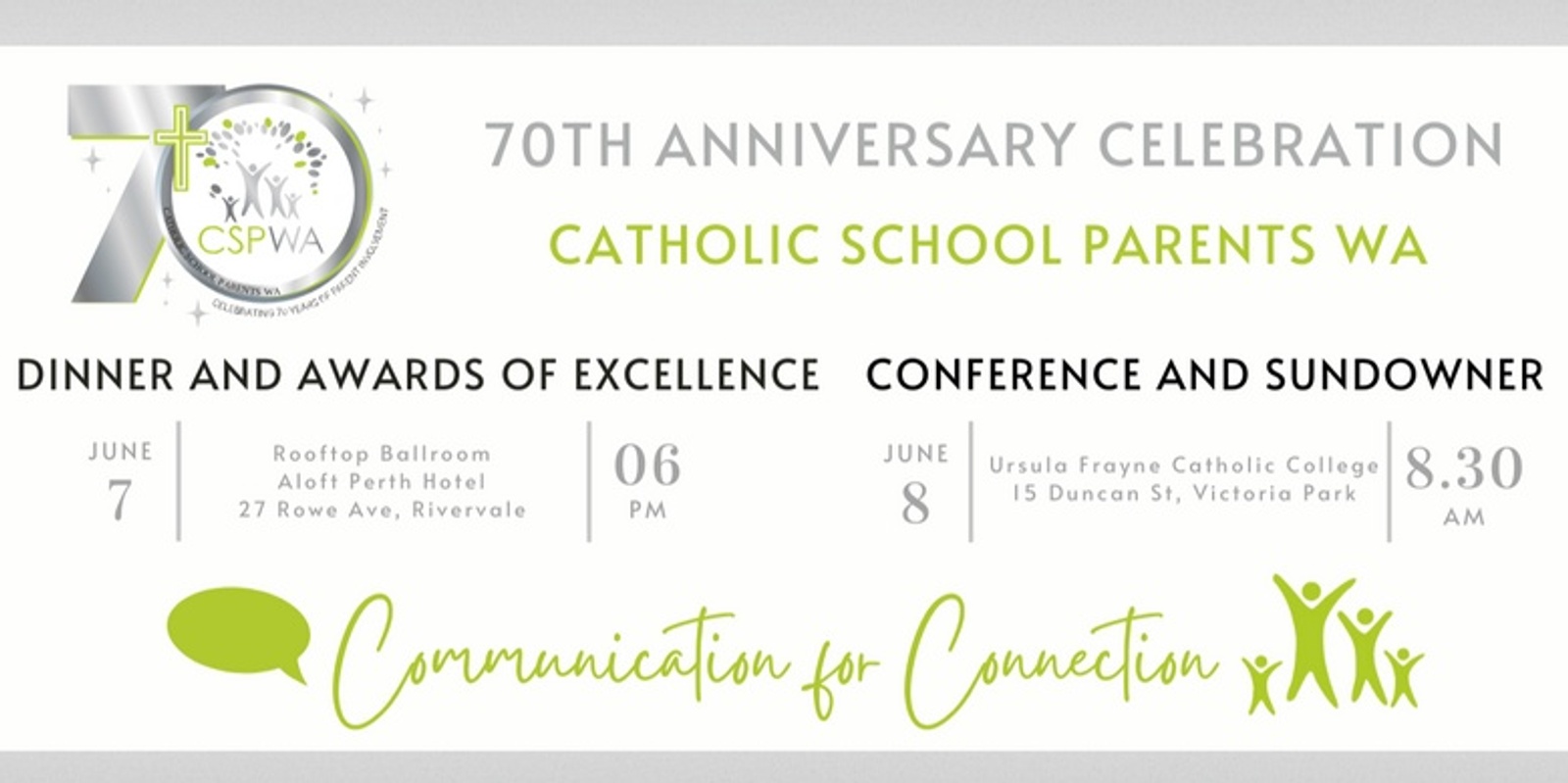 Banner image for 70th Anniversary Dinner and Conference