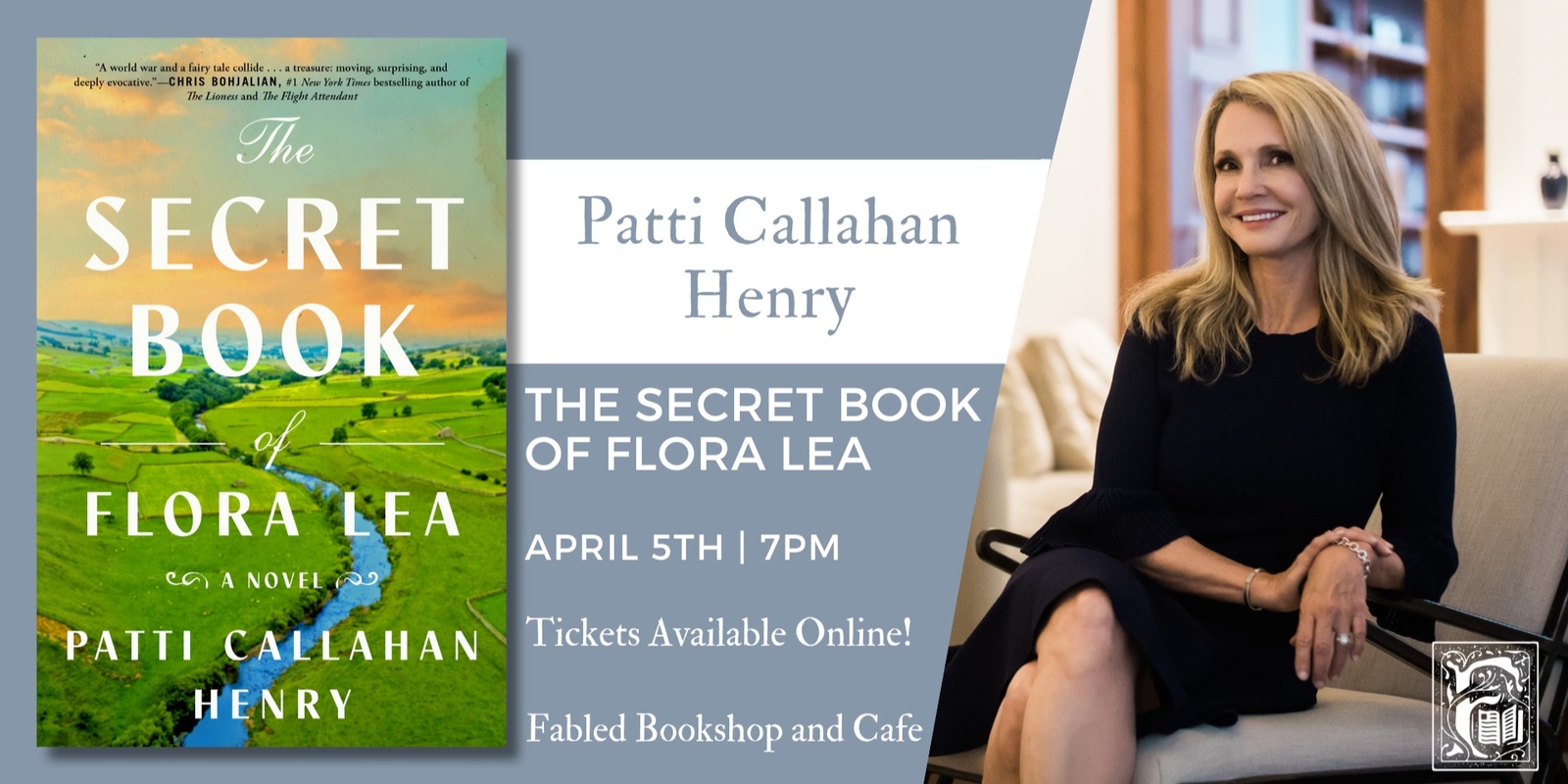 Banner image for Patti Callahan Henry Discusses The Secret Book of Flora Lea