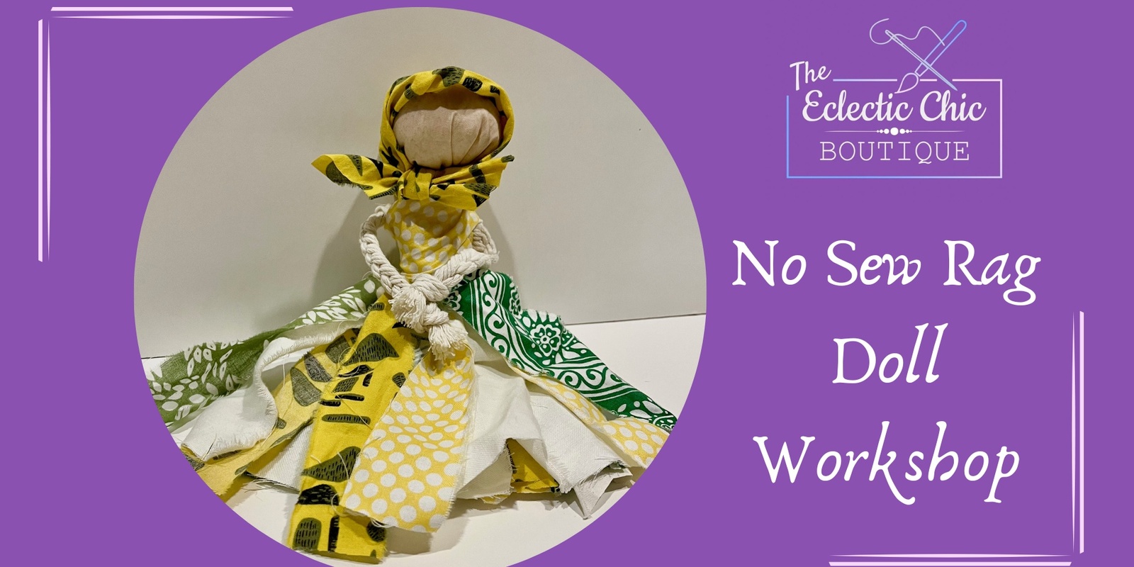 Banner image for No Sew Rag Doll Workshop