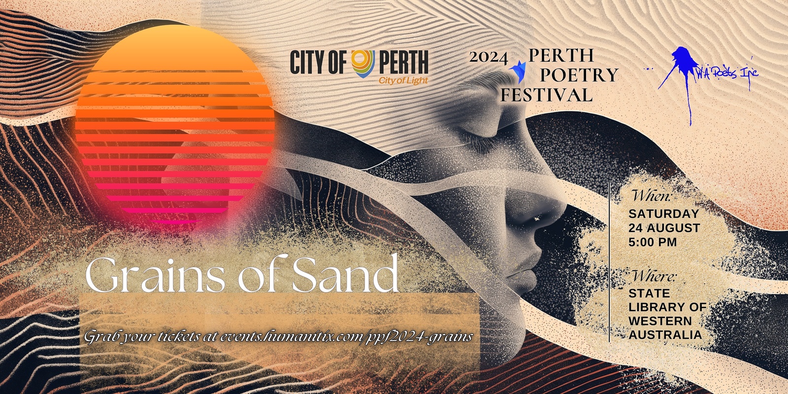 Banner image for Grains of Sand  |  Perth Poetry Festival 2024