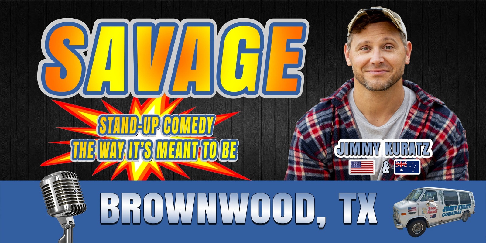 Banner image for STAND-UP comedy ♦ BROWNWOOD, TX (Pioneer Tap House)