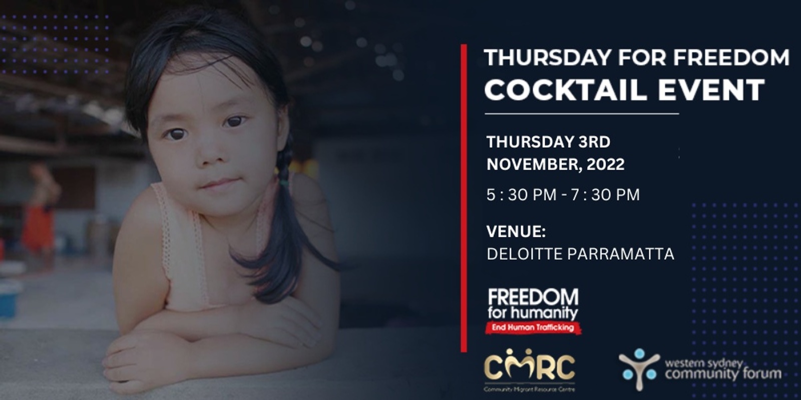 Banner image for Thursday For Freedom Cocktail Event