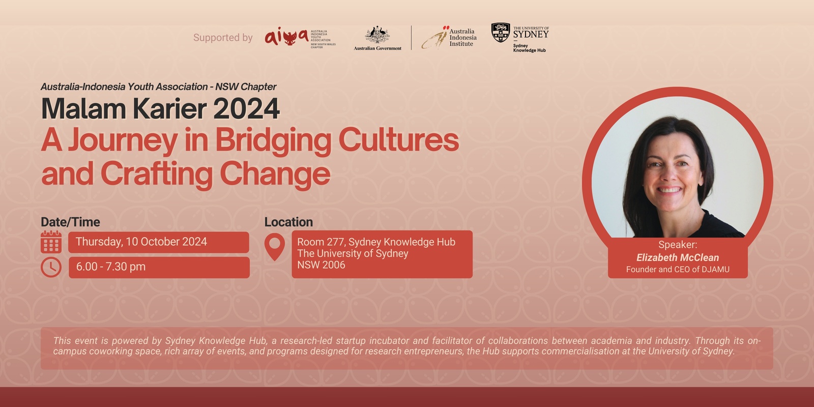 Banner image for Malam Karier 2024: A Journey in Bridging Cultures and Crafting change