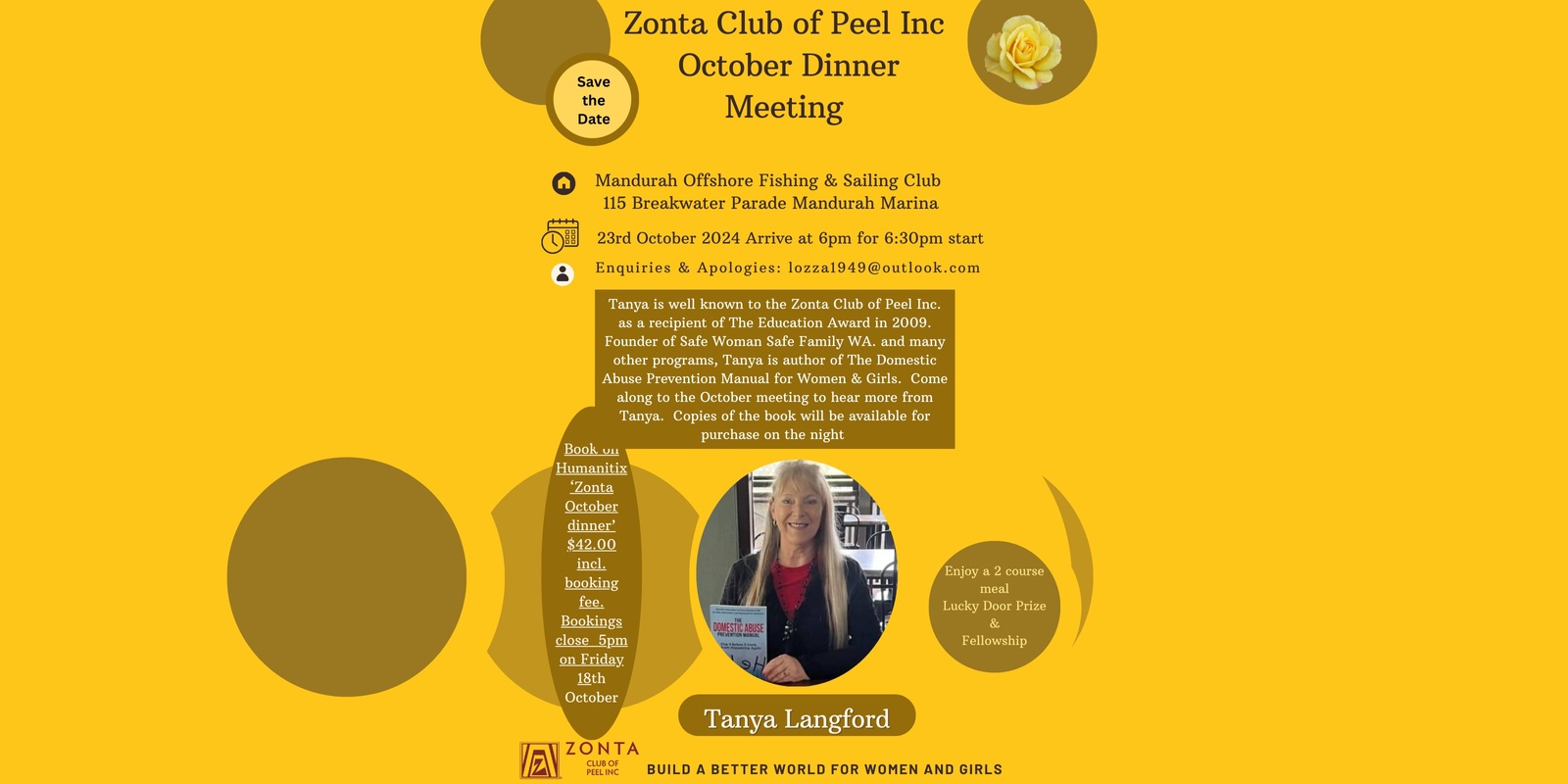 Banner image for Zonta October Dinner Meeting