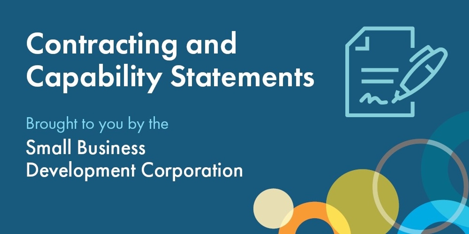 Banner image for Contracting and Capability Statements