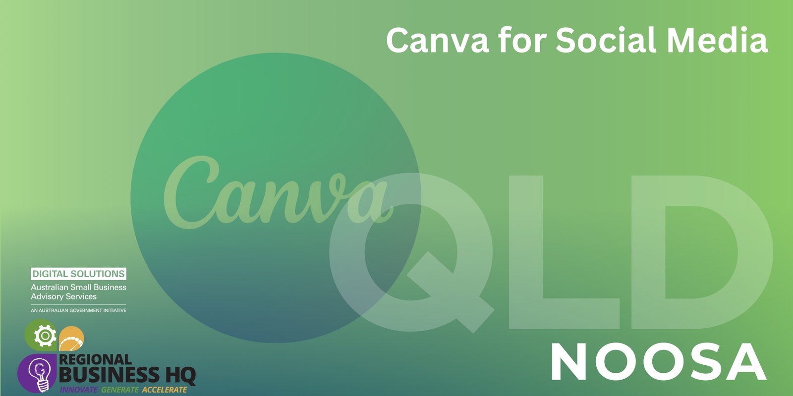 Banner image for Canva for Social Media - Noosa