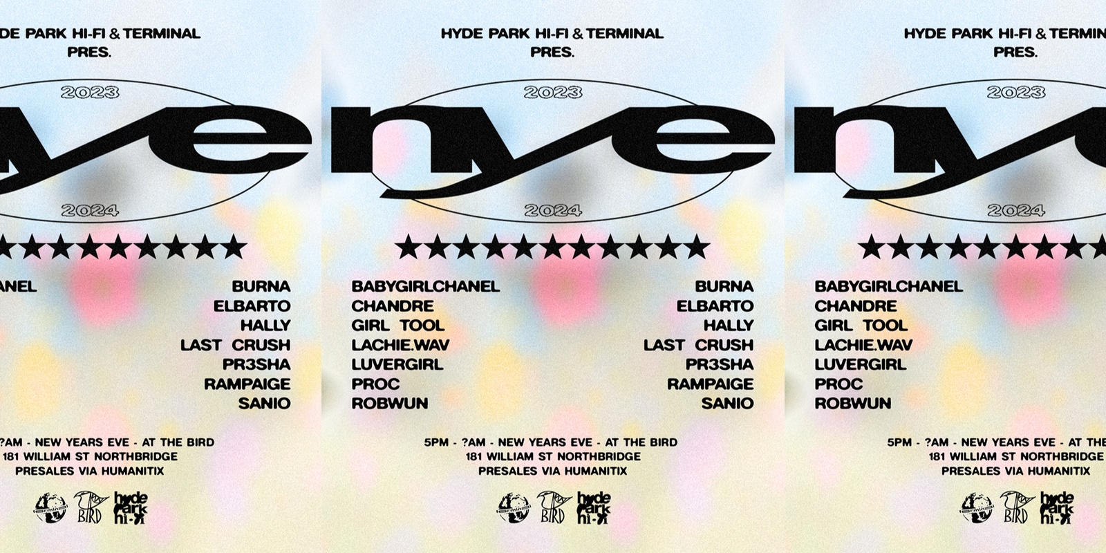 Banner image for Hyde Park Hi-Fi & Terminal Pres. NYE @ The Bird