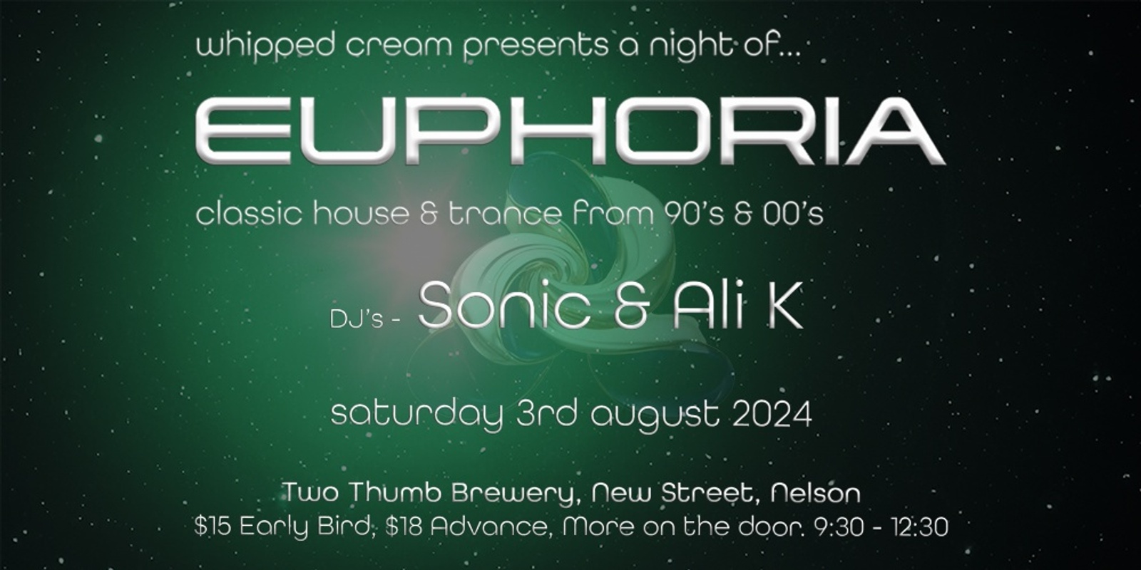 Banner image for whipped cream presents EUPHORIA