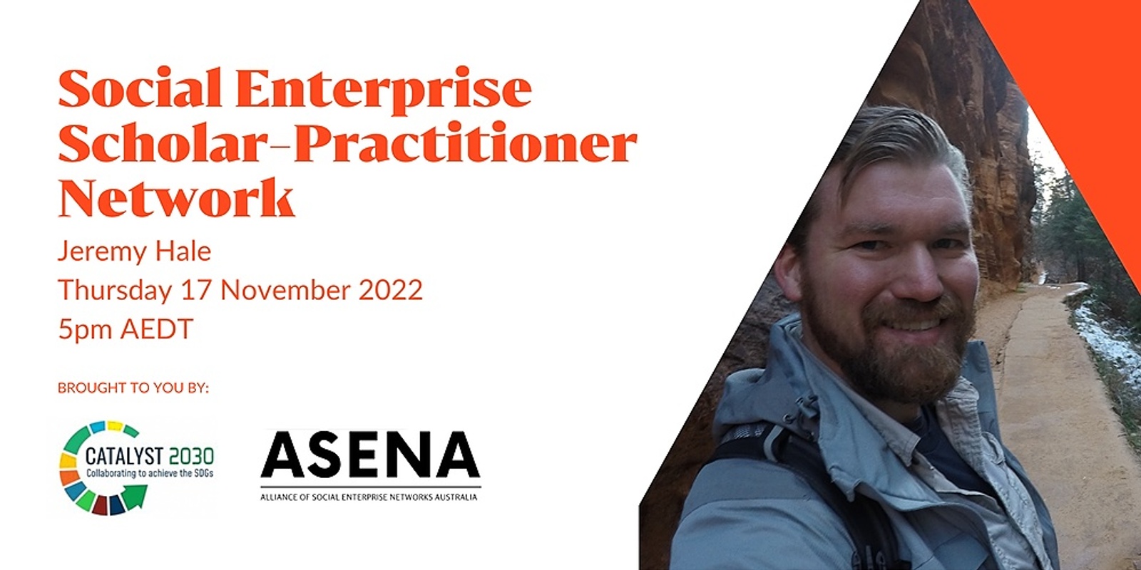 Banner image for Social Enterprise Scholar-Practitioner Forum 17 Nov - Catalyst 2030 & ASENA