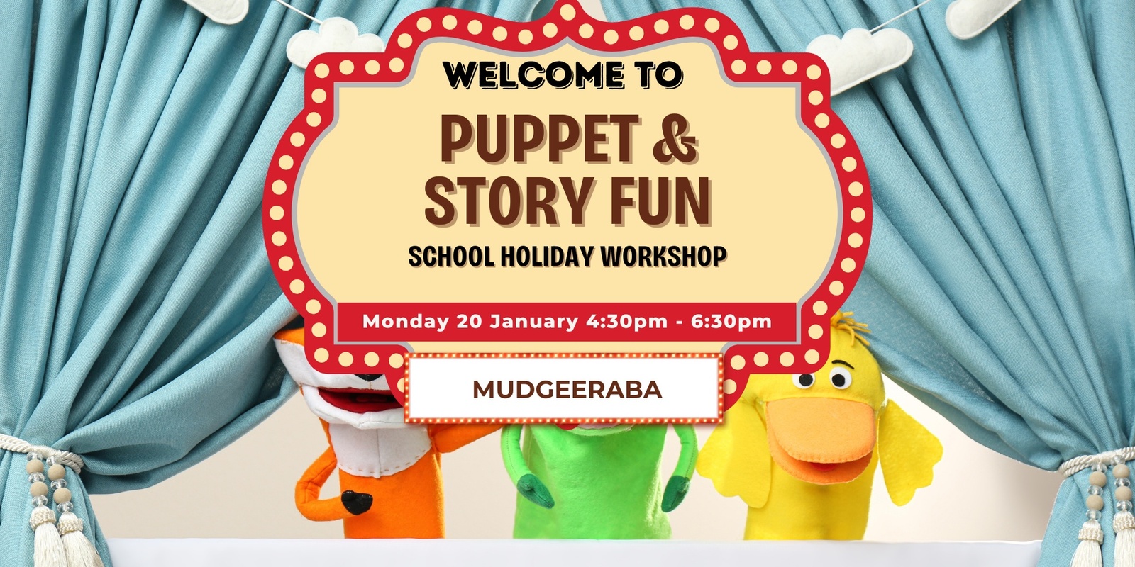 Banner image for Puppet Play & Story Magic (Mudgeeraba)