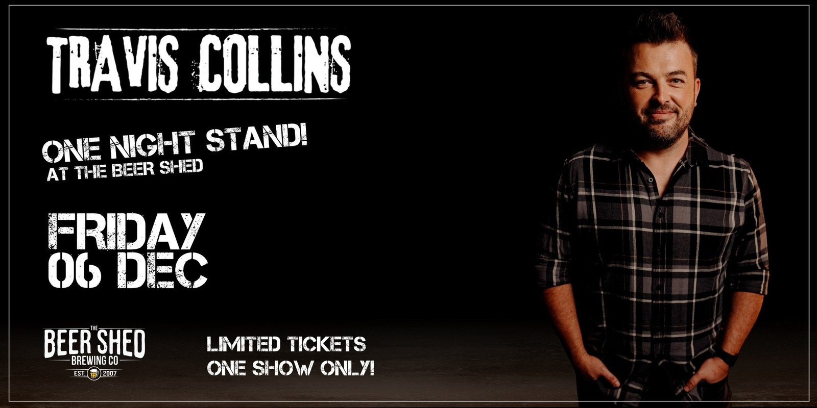 Banner image for Travis Collins Live at The Beer Shed