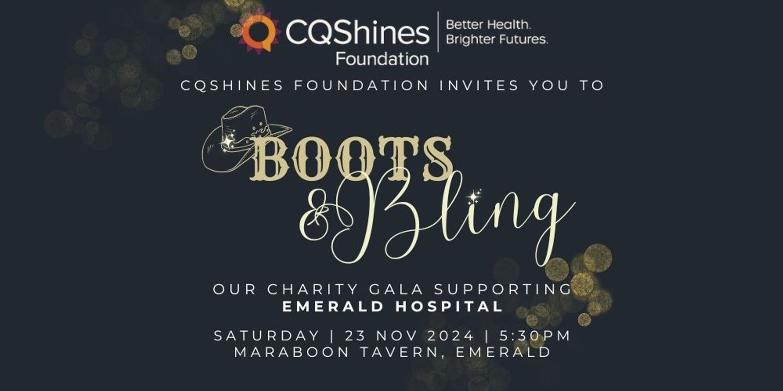 Banner image for Boots & Bling - Charity Gala supporting Emerald Hospital