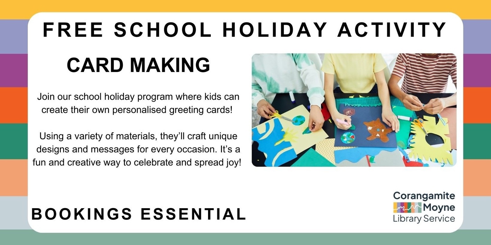 Banner image for Port Fairy Library: Card Making - School Holiday Activity