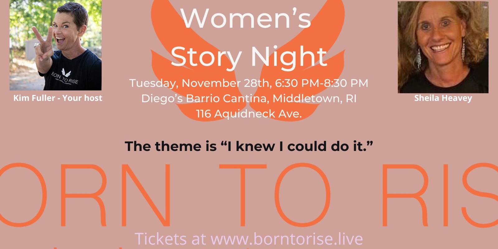 Banner image for Born to Rise™ Women's Story night