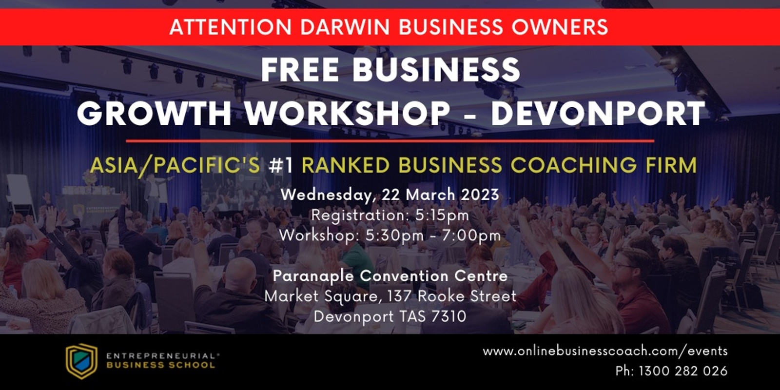 Banner image for Free Business Growth Workshop - Devonport (local time)