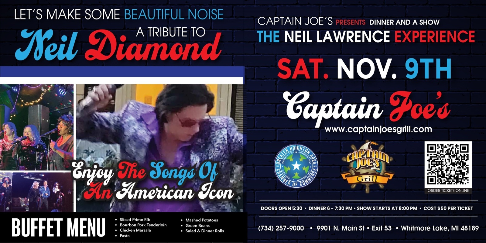 Banner image for THE NEIL DIAMOND TRIBUTE AND DINNER SHOW