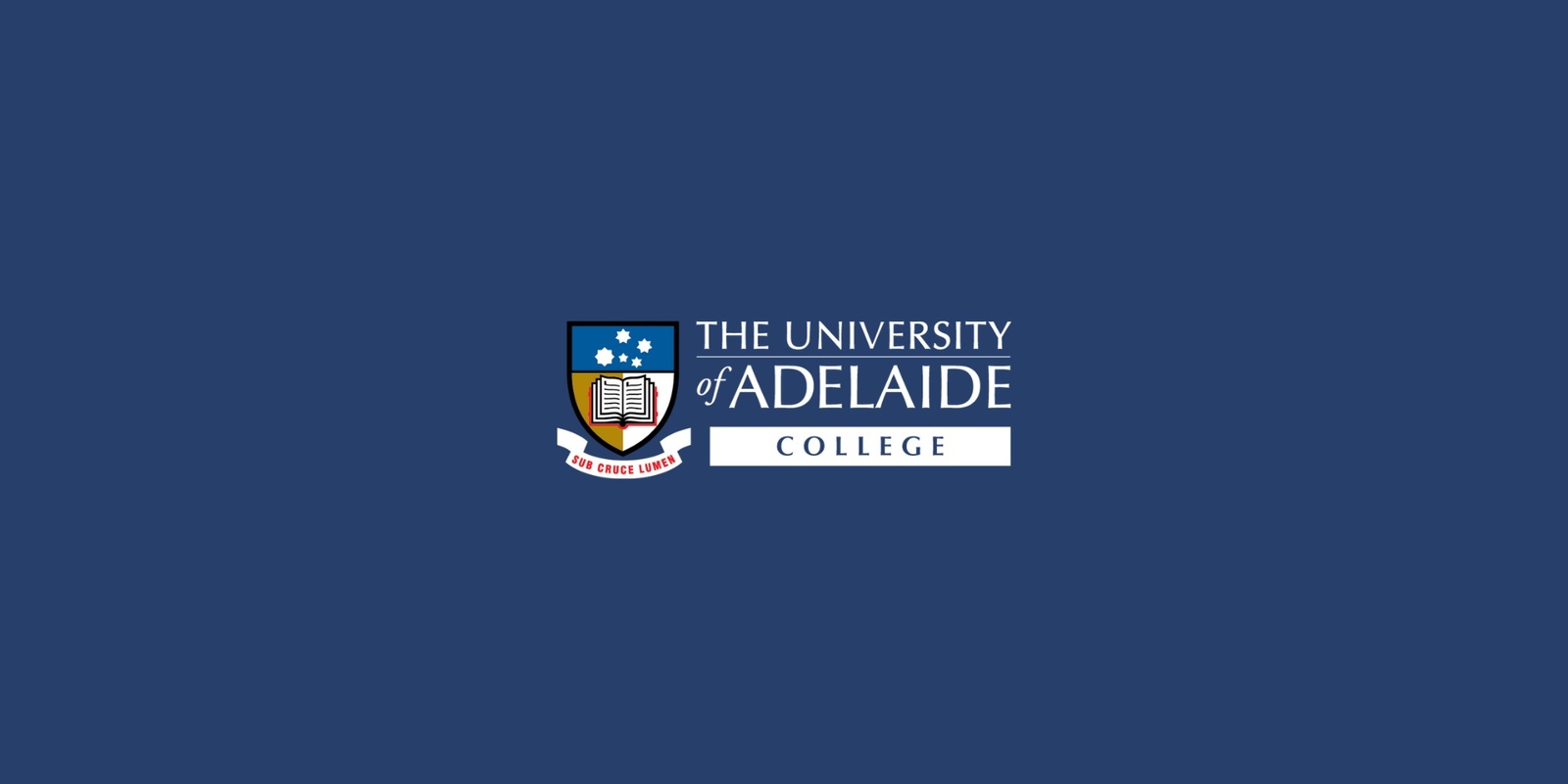 The University of Adelaide College's banner