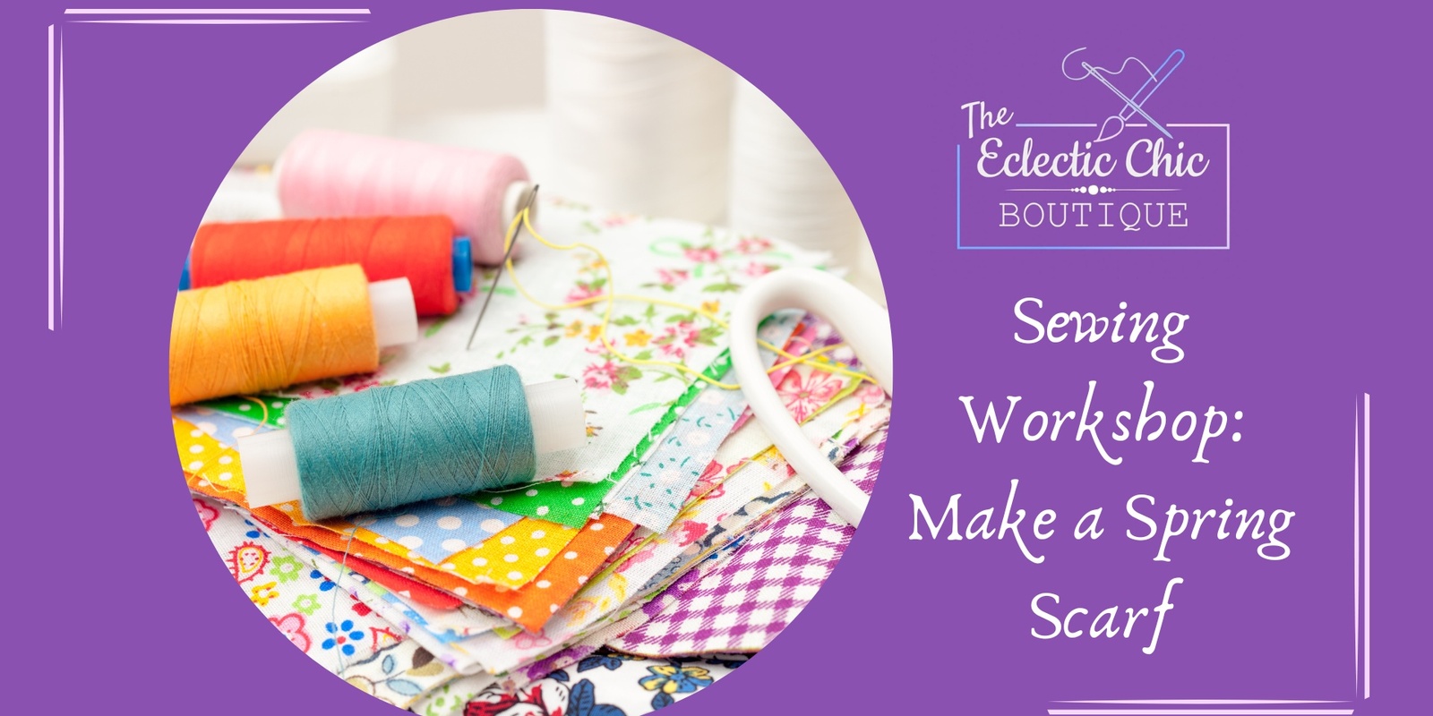 Banner image for Sewing Workshop Make a Spring Scarf