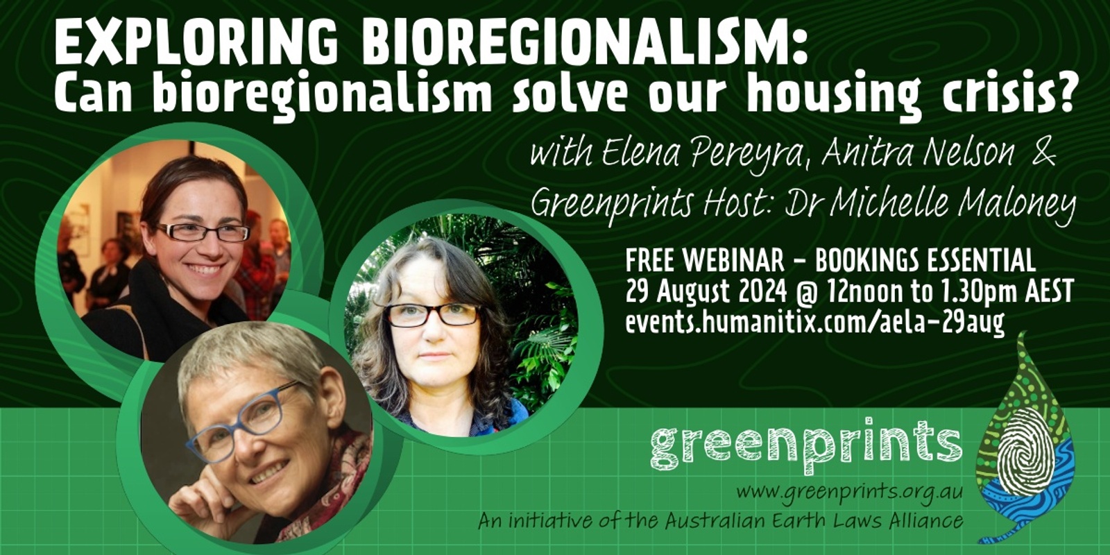 Banner image for EXPLORING BIOREGIONALISM: Can bioregionalism solve our housing crisis?