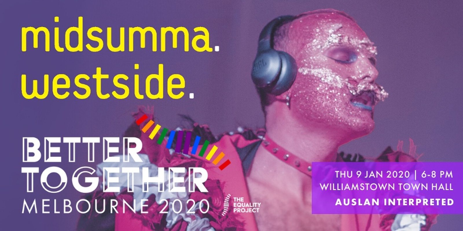 Banner image for Midsumma Westside Launch / Better Together Opening Night