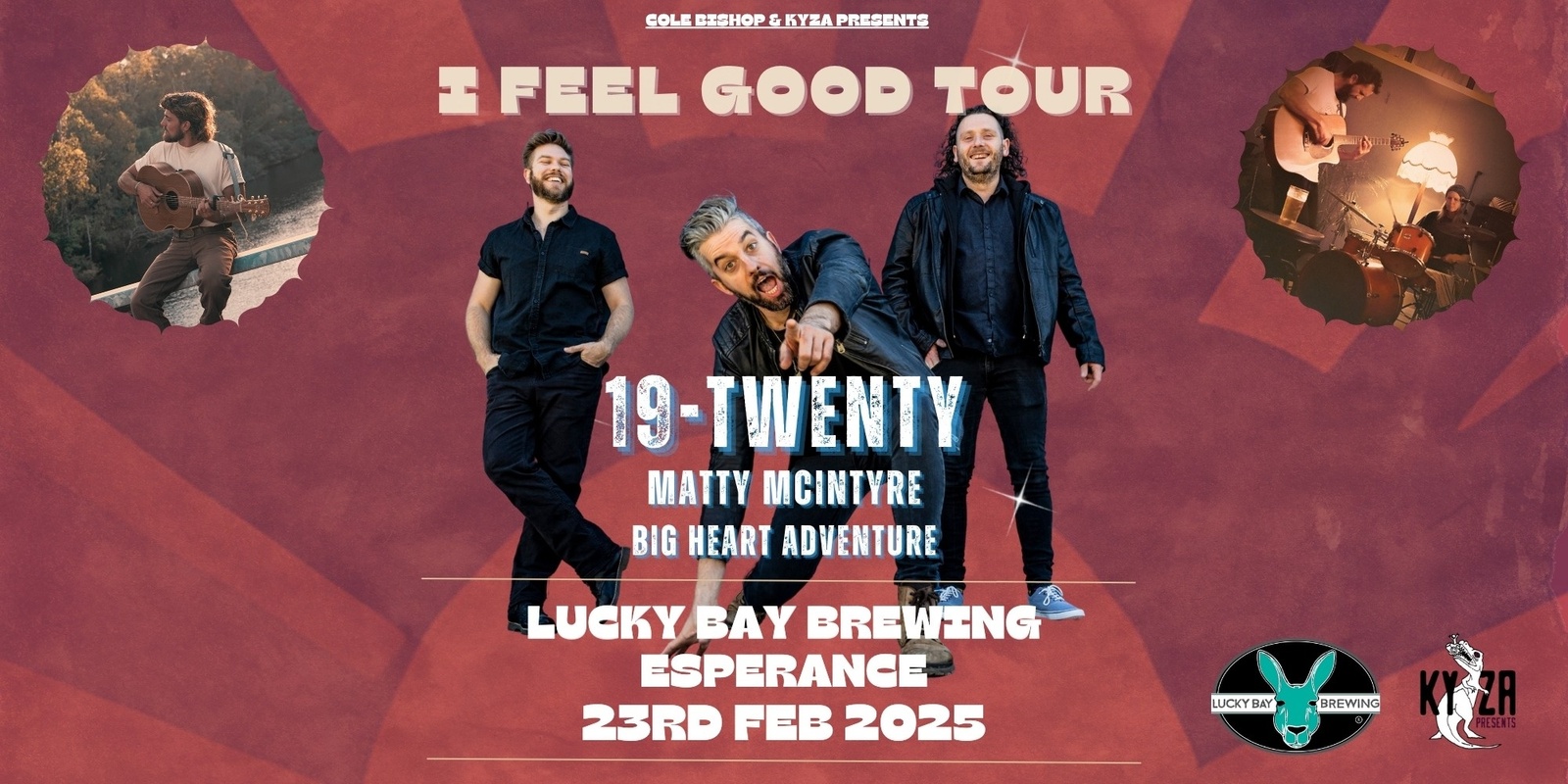 Banner image for Blues & Brews @ Lucky Bay Brewing – 19-Twenty, Matty McIntyre & Big Heart Adventure