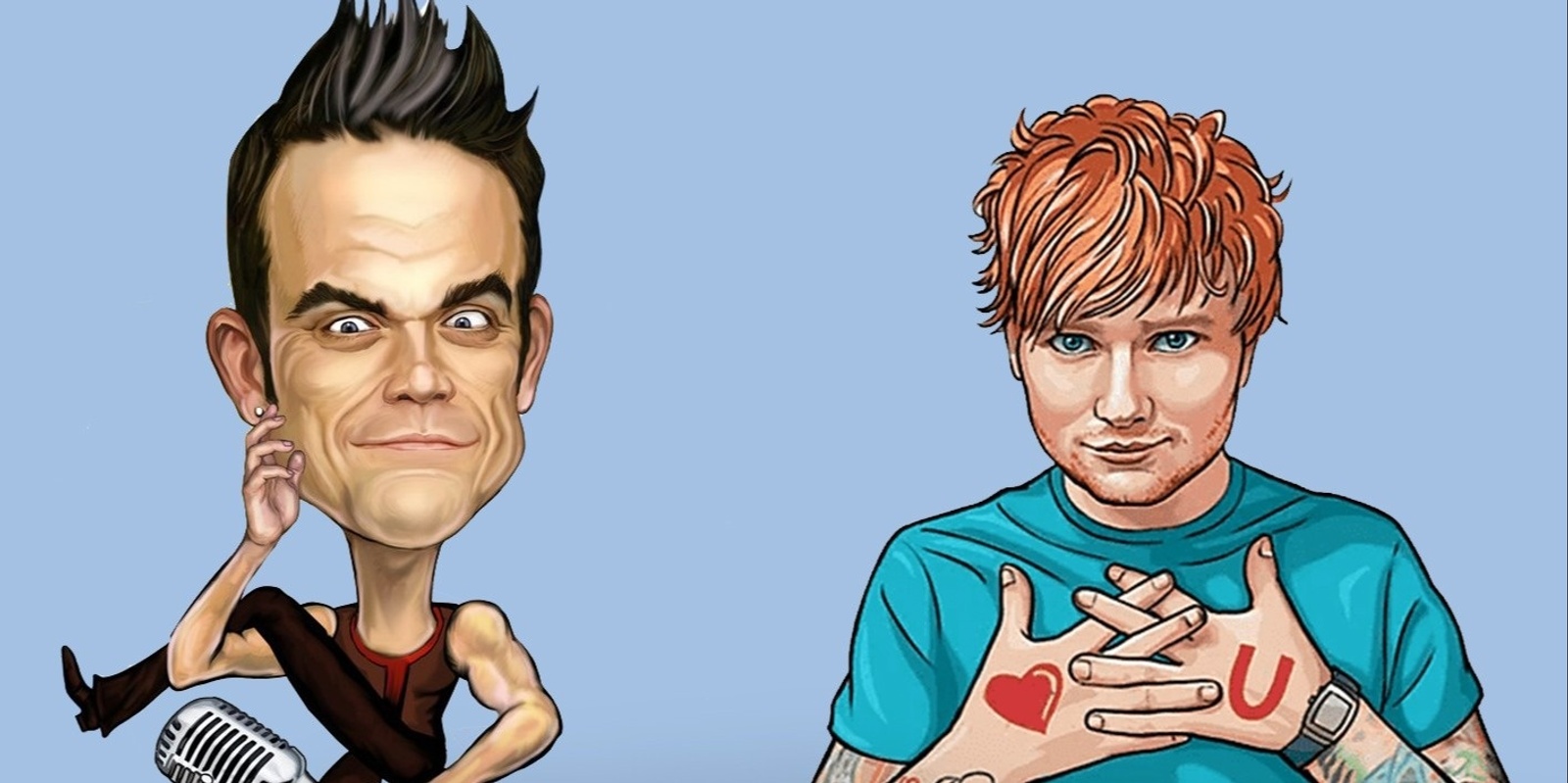 Banner image for Robbie vs Ed - A Tribute to Robbie Williams and Ed Sheeran