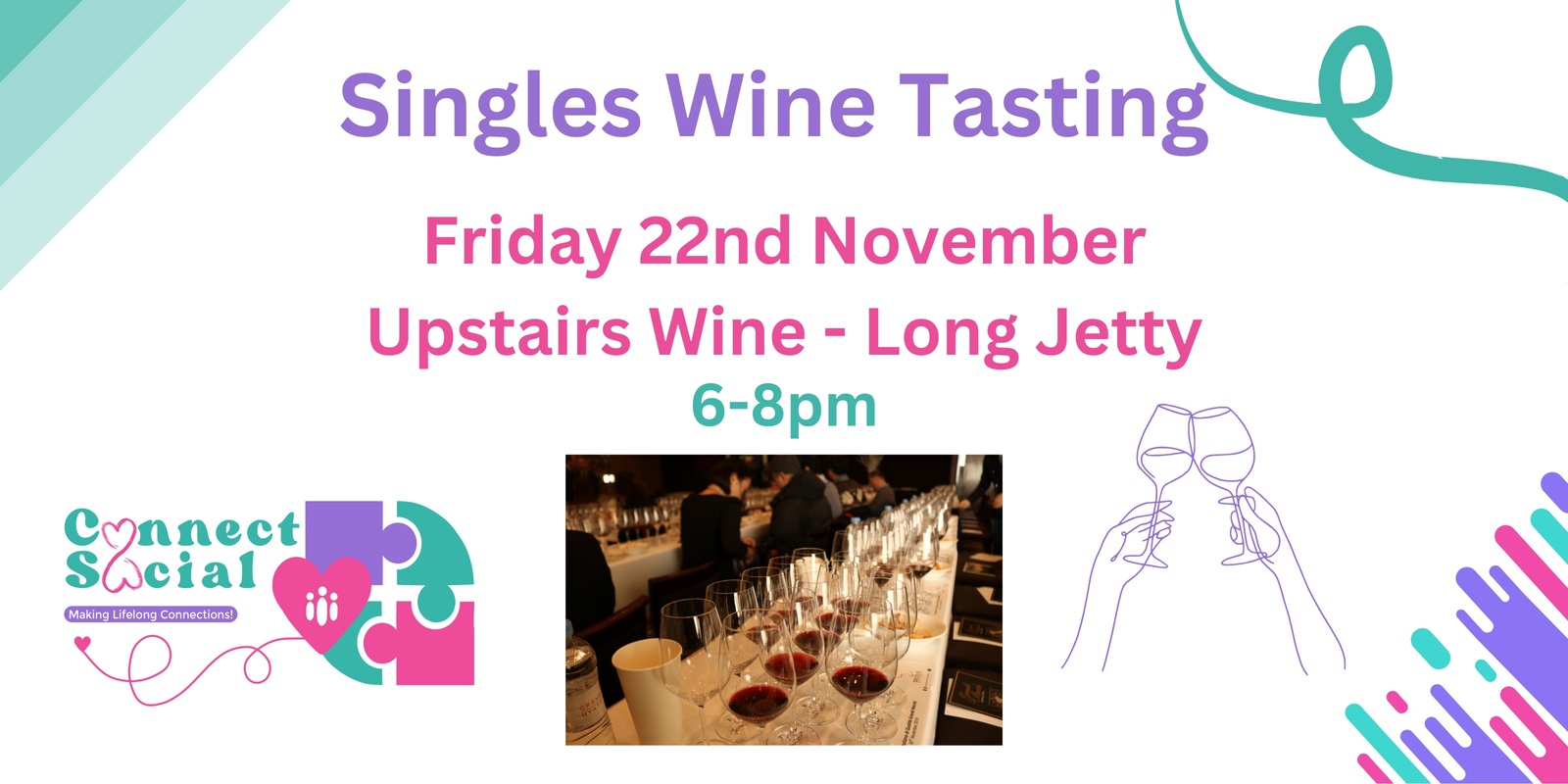 Banner image for Singles Wine Tasting and Cheese Night 