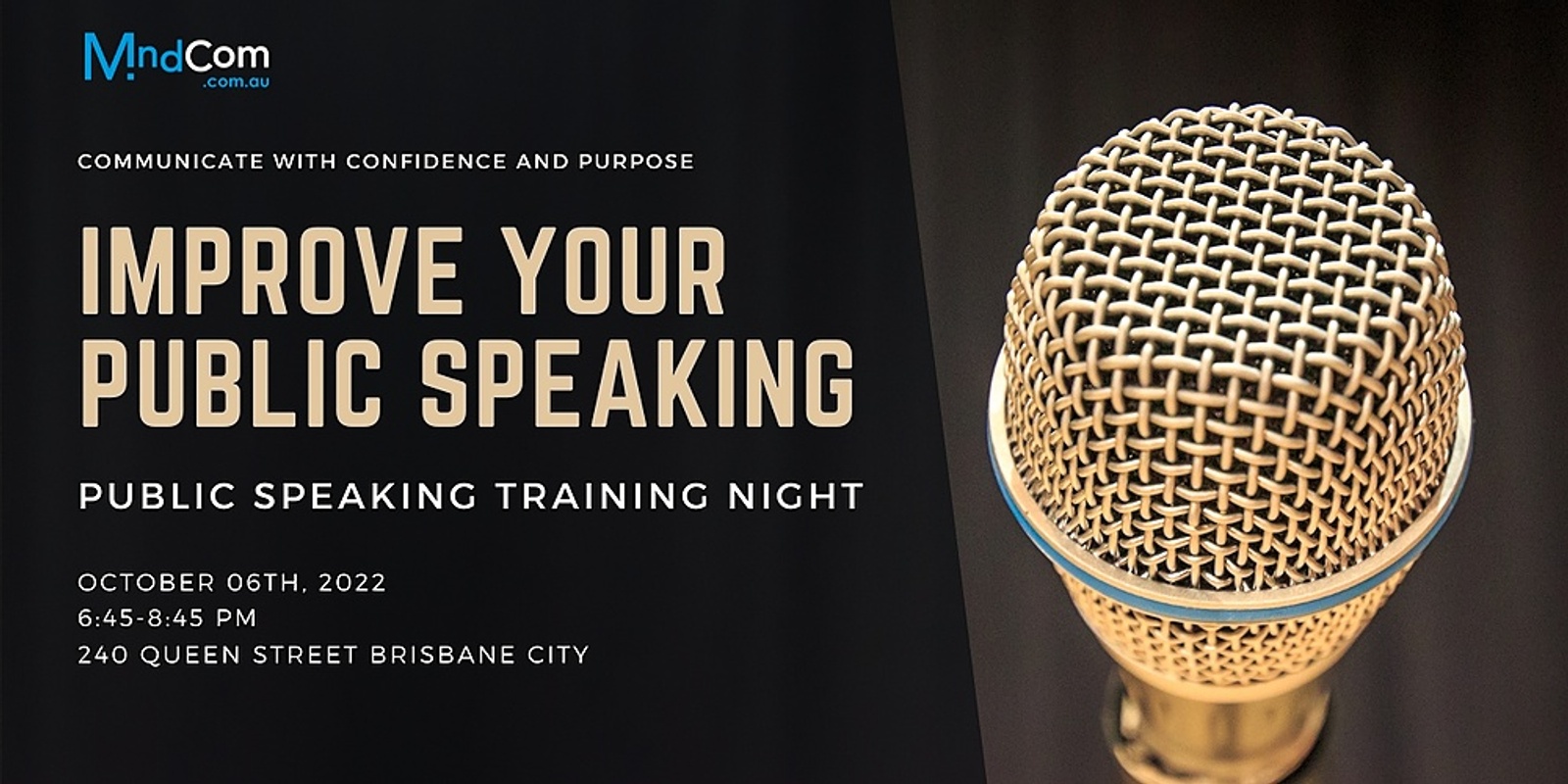 Banner image for Improve your Public Speaking - public speaking training night