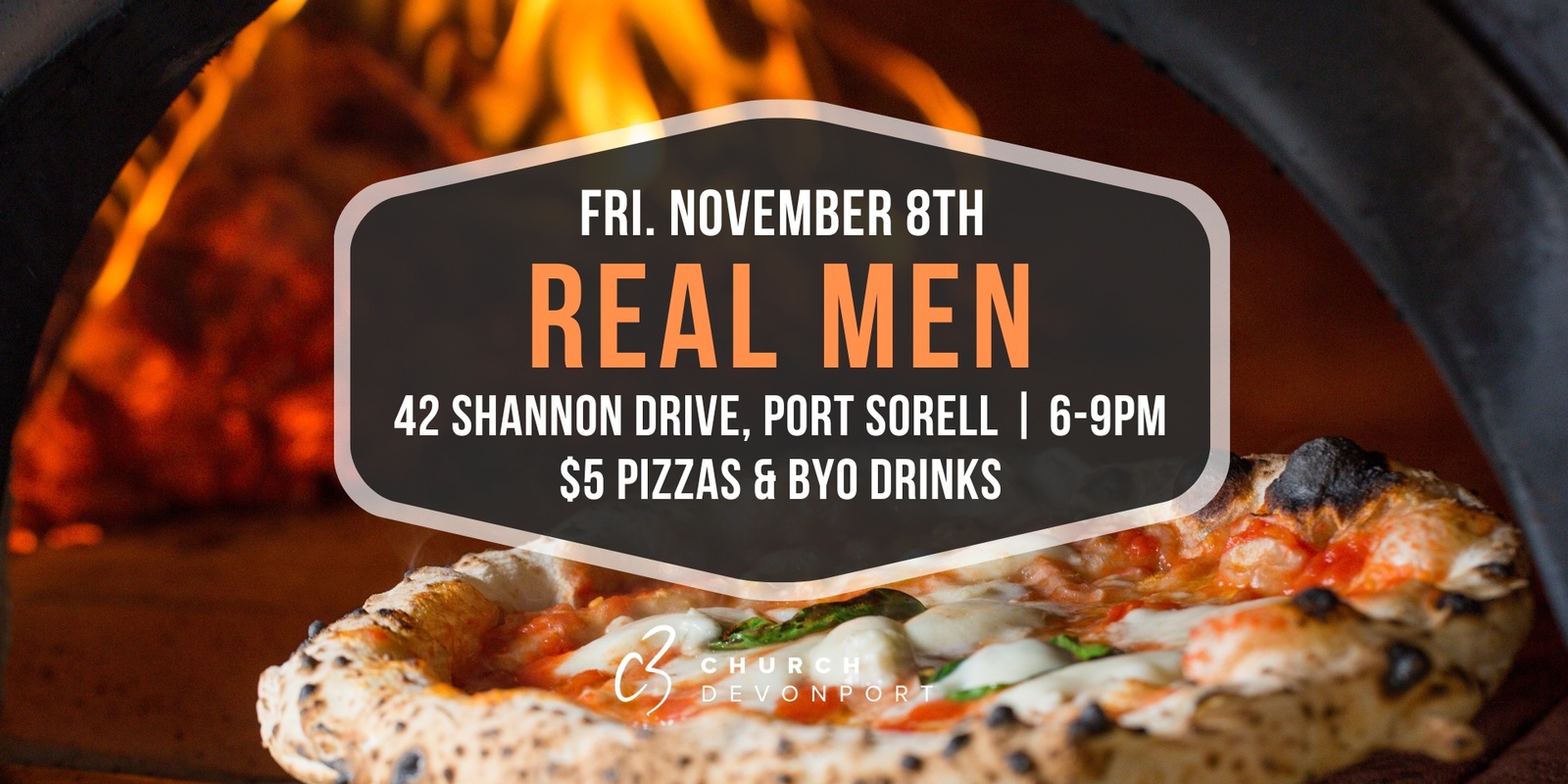 Banner image for Real Men | Pizza Night | C3 Church Devonport 