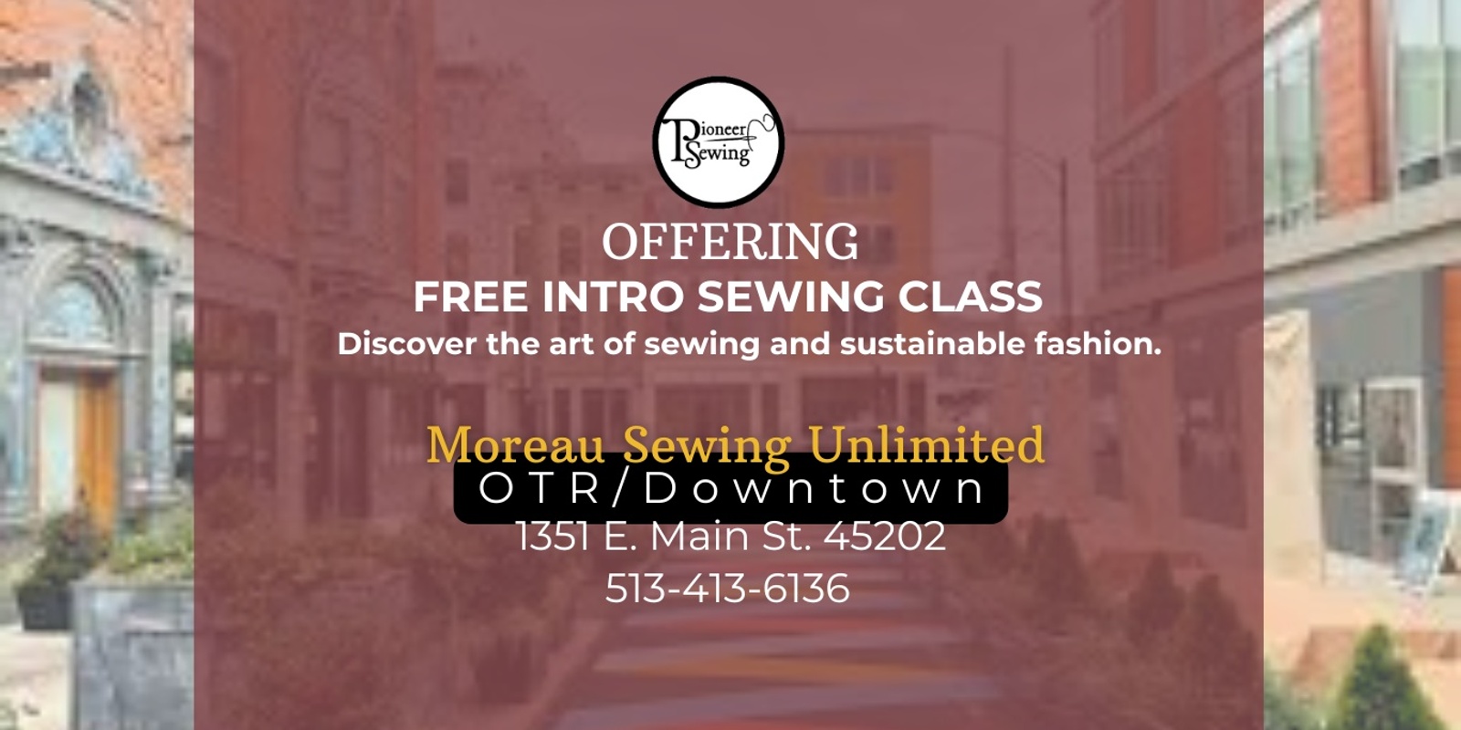 Banner image for Intro Sewing Classes OTR/Downtown