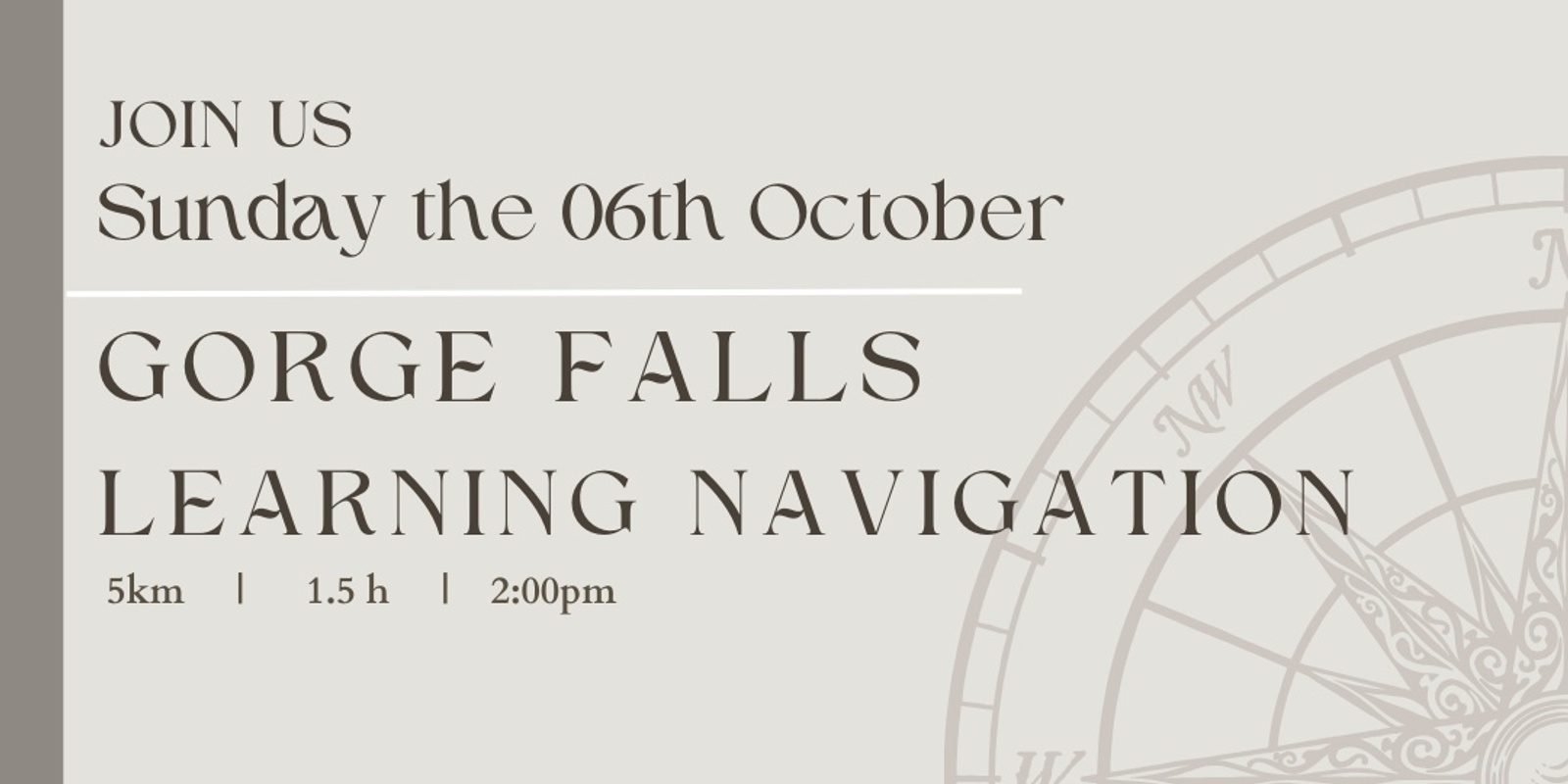 Banner image for Copy of Gorge Falls Learning Navigation - 06th October