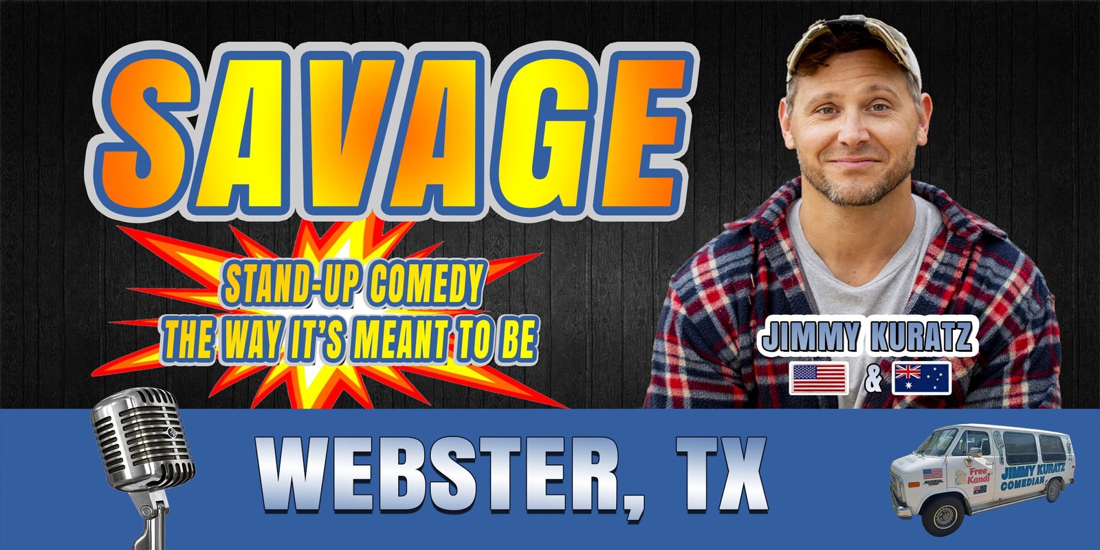 Banner image for STAND-UP comedy ♦ WEBSTER, TX (Saloon Door Brewing)