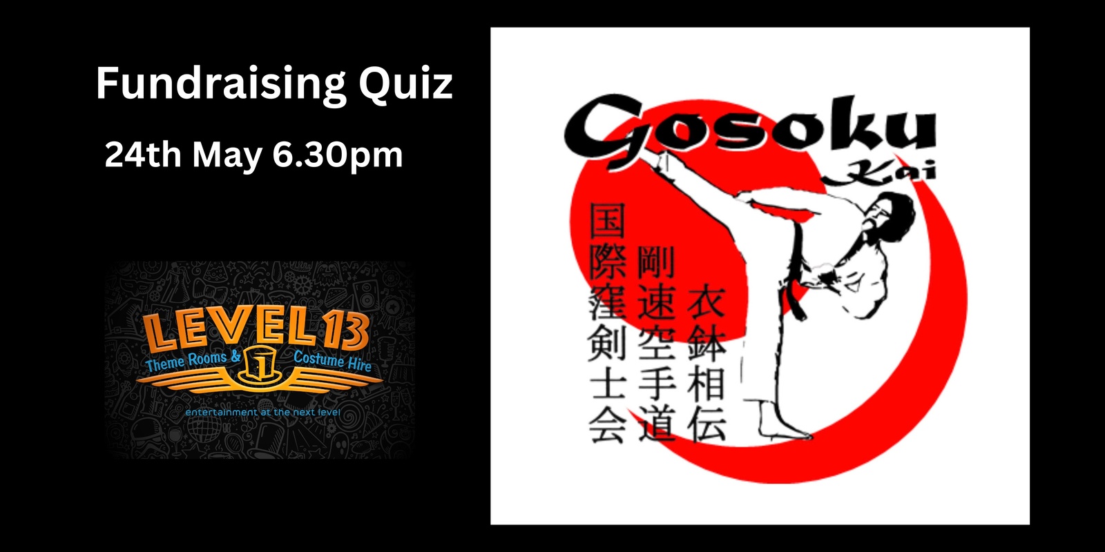 Banner image for Fundraising quiz for Gosoku Kai Rotorua 