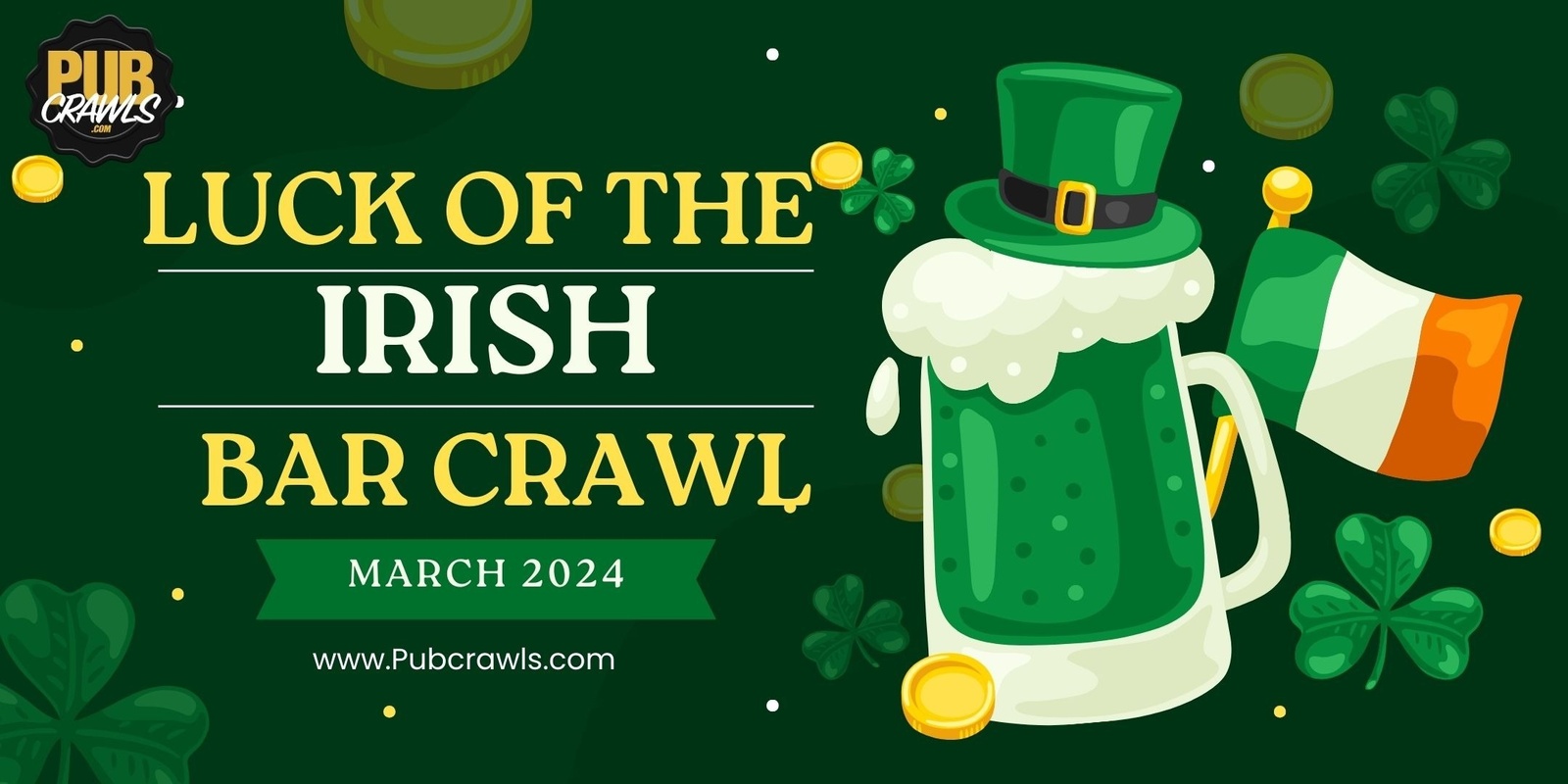 Banner image for NYC Luck of the Irish St Paddys Bar Crawl