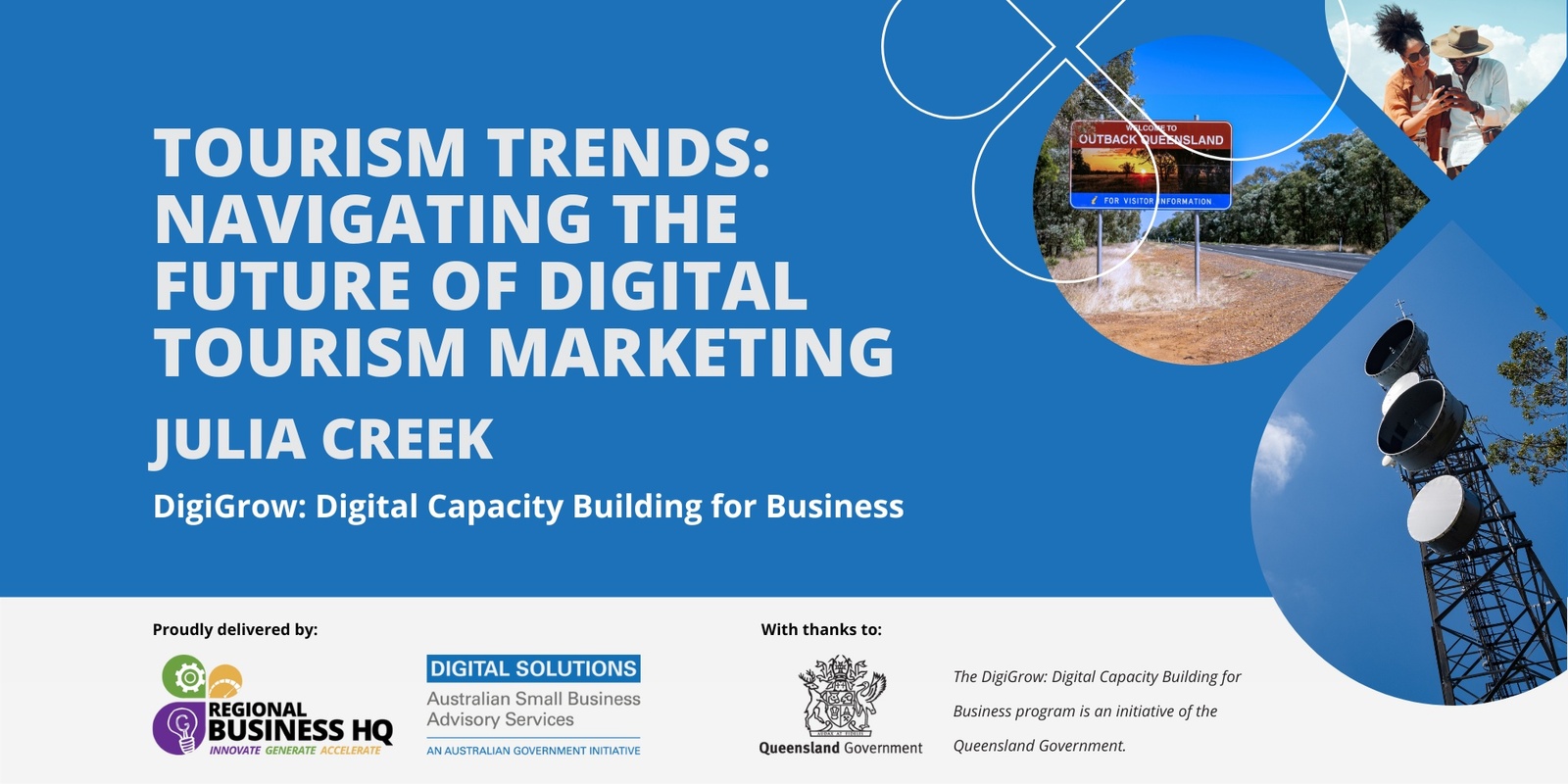 Banner image for Tourism Trends: Navigating the Future of Digital Tourism Marketing - Julia Creek