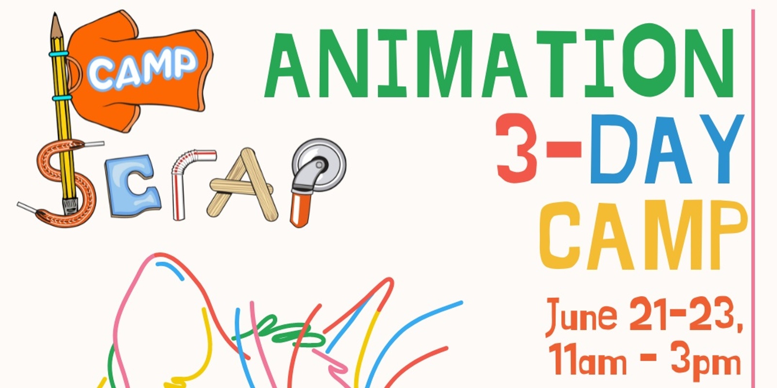SCRAP Camp Summer Session #1: 3-Day Animation Camp (June 21-23)