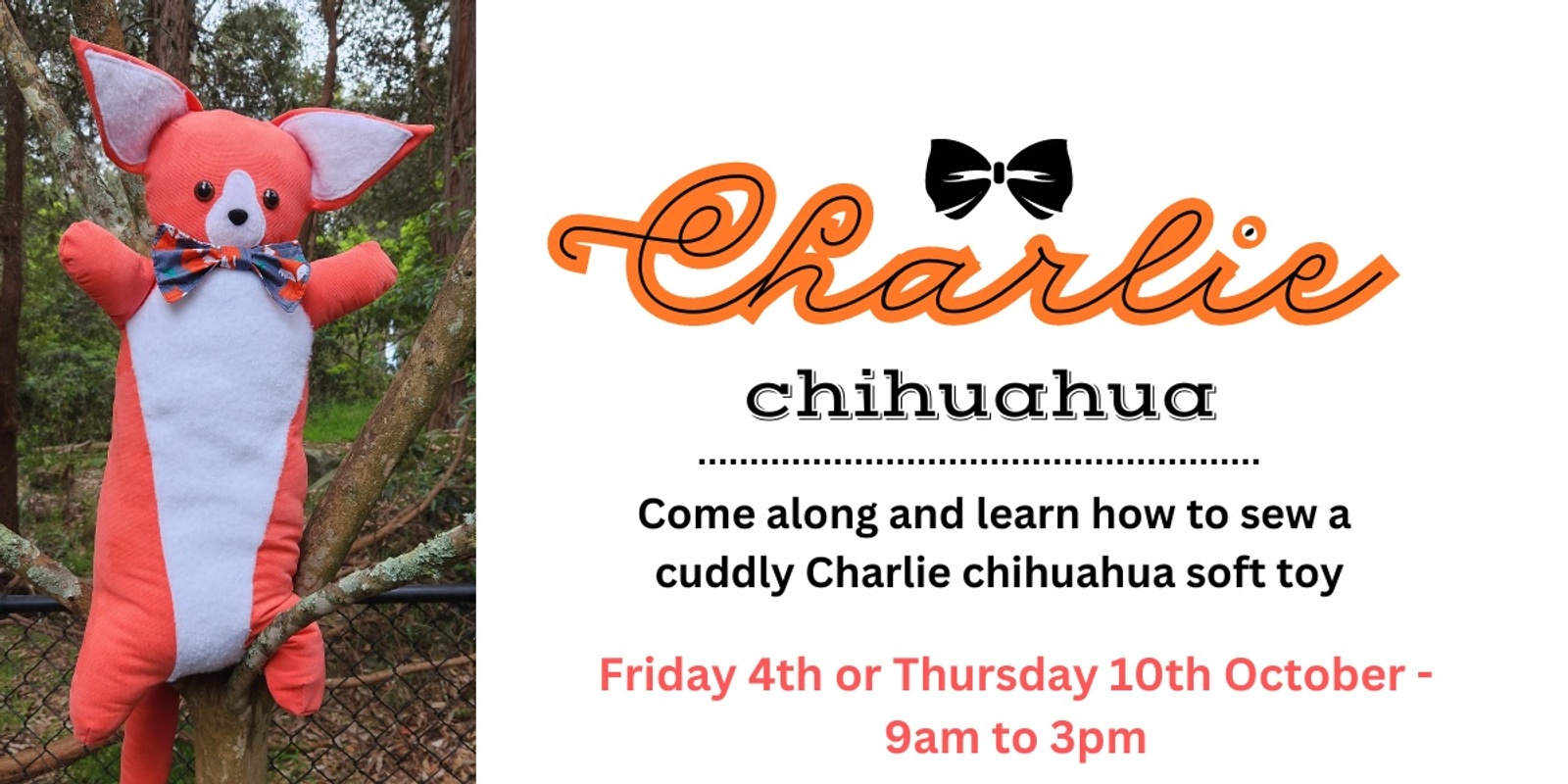 Banner image for Charlie Chihuahua Sewing Workshop